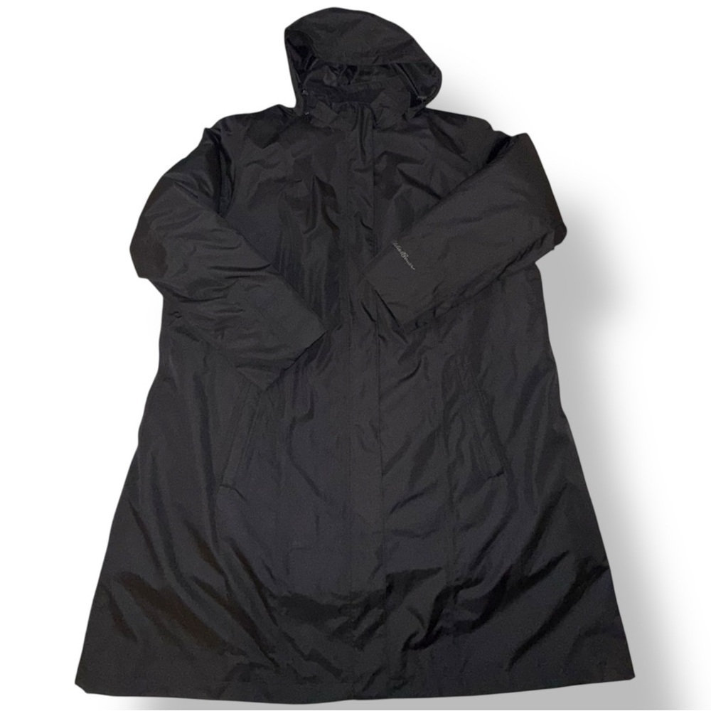 EDDIE BAUER Women's Girl on the Go® Insulated Waterproof Trench Coat 3X - Black - Picture 11 of 16